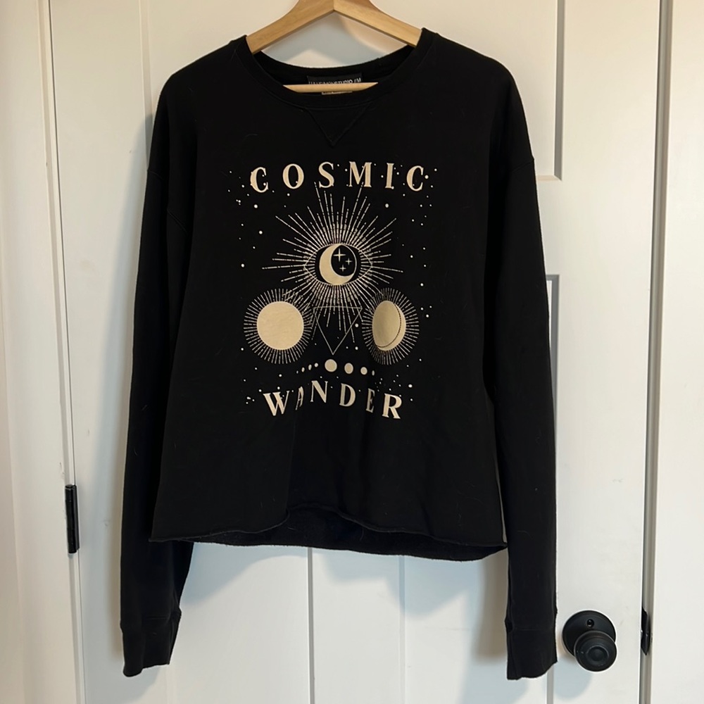 Cosmic Wander Cotton Blend Sweatshirt - Vici